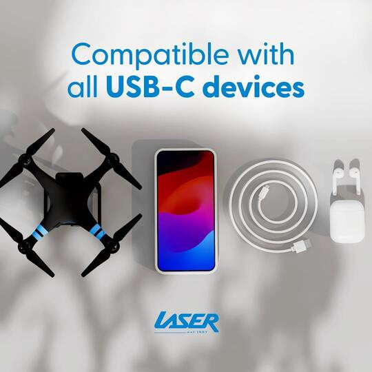 Laser USB Type-C 3.1 to A Cable 1M White