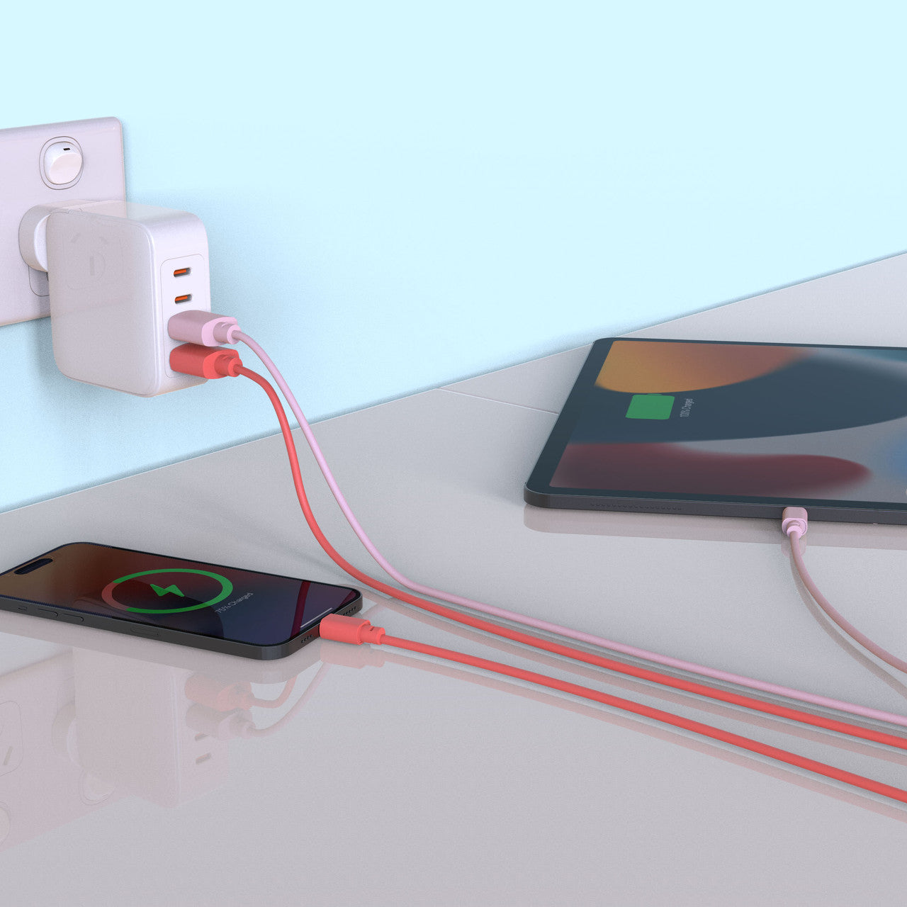 Laser 2m MFi Lightning to USB-A Cable Twin Pack