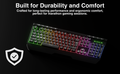 Laser RGB Gaming Keyboard with Anti-Ghosting Keys