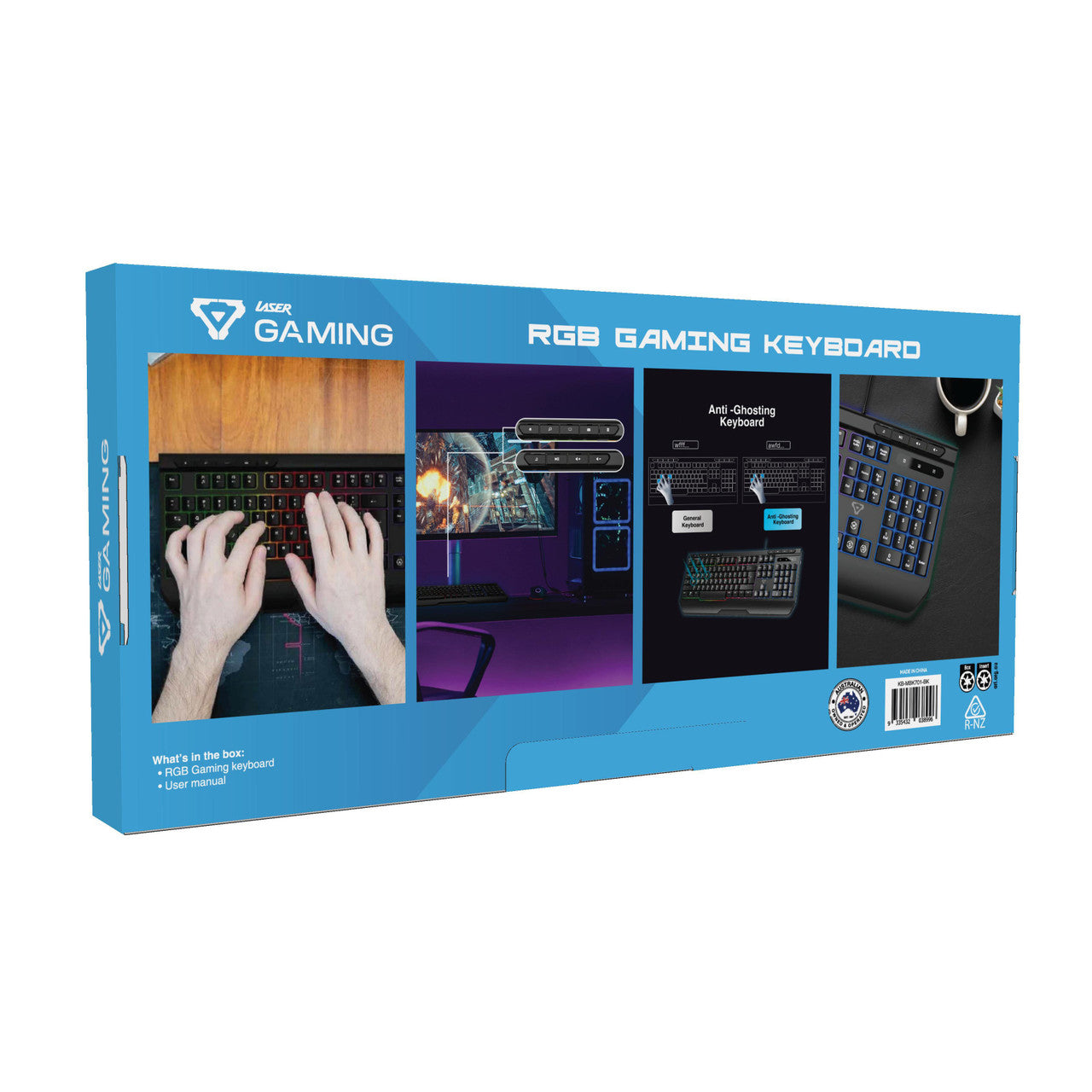 Laser RGB Gaming Keyboard with Anti-Ghosting Keys