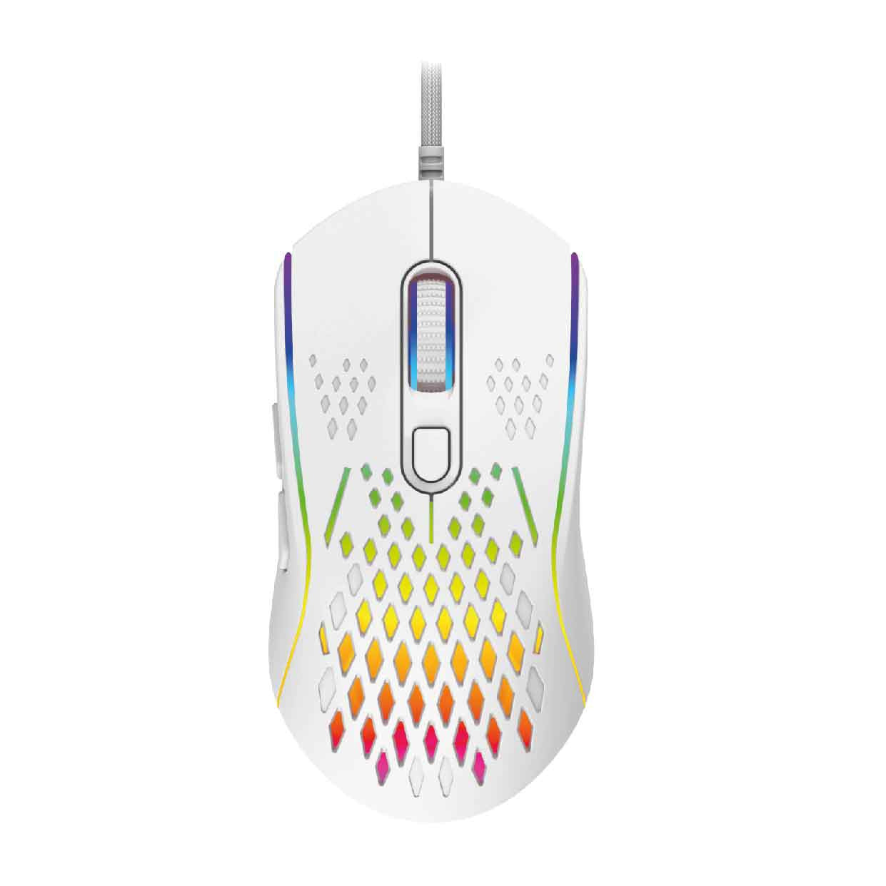 White RGB Gaming Mouse – Lightweight High DPI