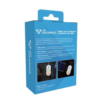 White RGB Gaming Mouse – Lightweight High DPI