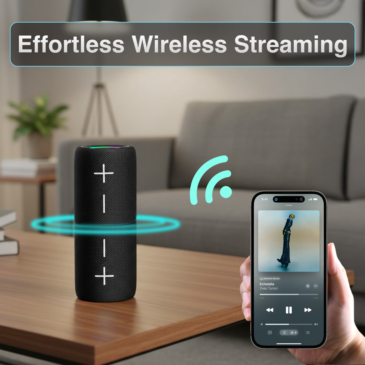 Laser Magnetic Bluetooth Pill Speaker 5W – Black