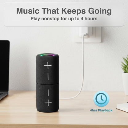 Laser Magnetic Bluetooth Pill Speaker 5W – Black