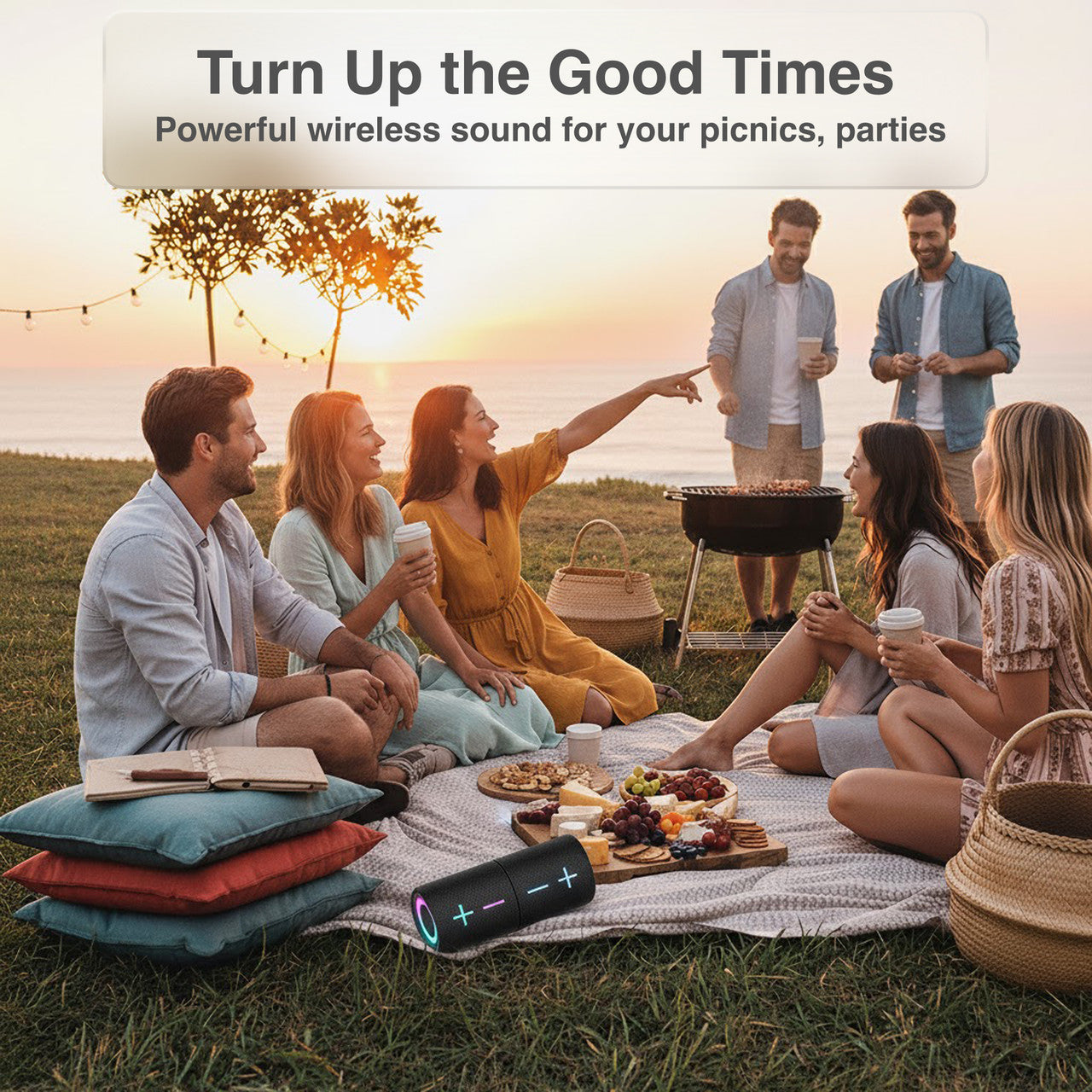 Laser Magnetic Bluetooth Pill Speaker 5W – Black