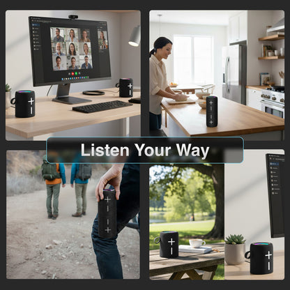 Laser Magnetic Bluetooth Pill Speaker 5W – Black