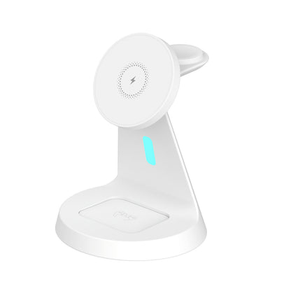 Laser 3 in 1 Wireless Charging Stand White