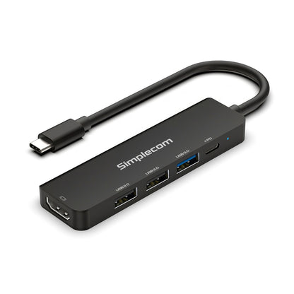 Simplecom CHT550 USB-C 5-in-1 Multiport Docking Station with USB Hub PD HDMI 2.0