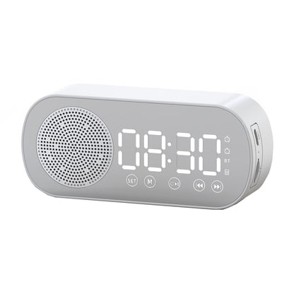 Wireless Bluetooth Speaker Alarm Clock Music Radio Player Timer Hands-Free Calling