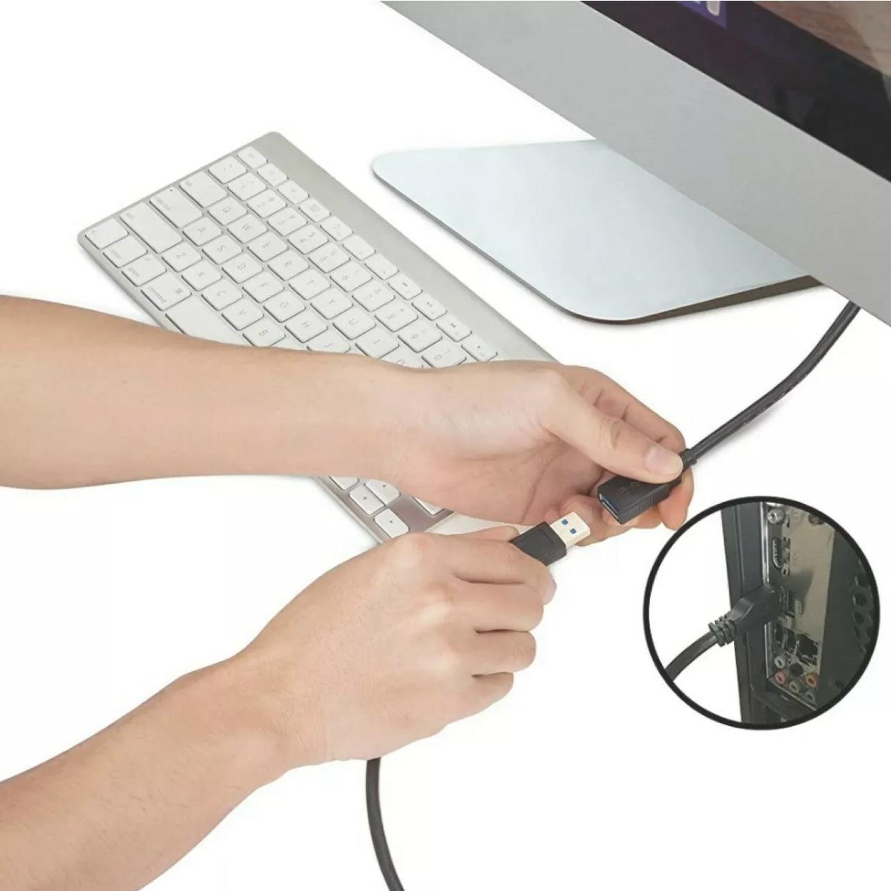 High Speed Usb 2.0 Data Extension Cable Type A Male To Male M-M Connection Cord - 3M