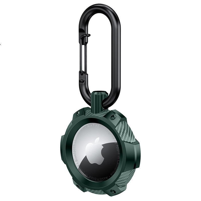 For Apple Airtag Armor Silicone Shockproof Protective Case Air Tag Cover Holder - White