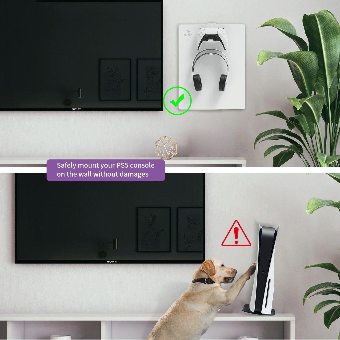 Wall Bracket & Storage Hook for PS5 – Mount & Organize