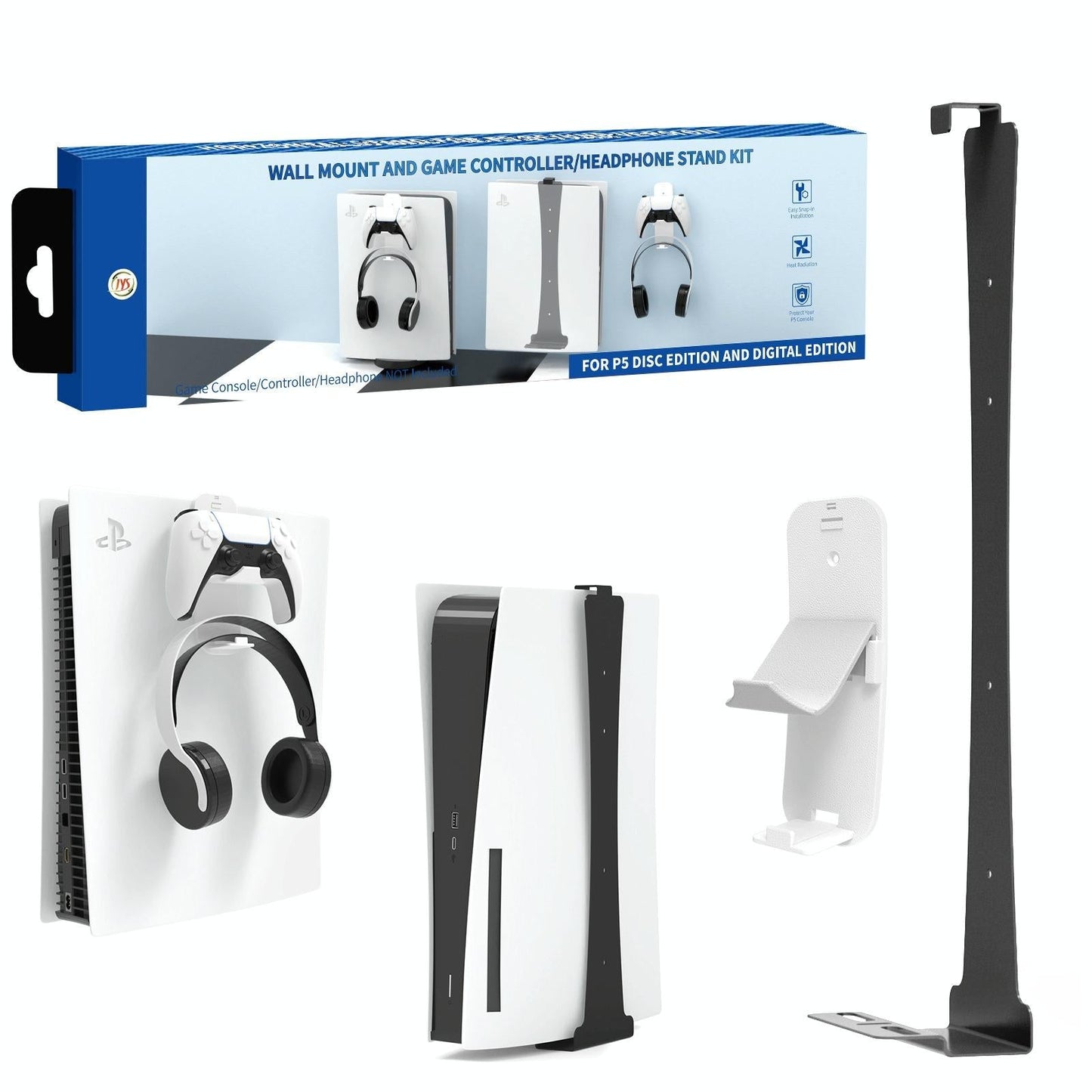 Wall Bracket & Storage Hook for PS5 – Mount & Organize