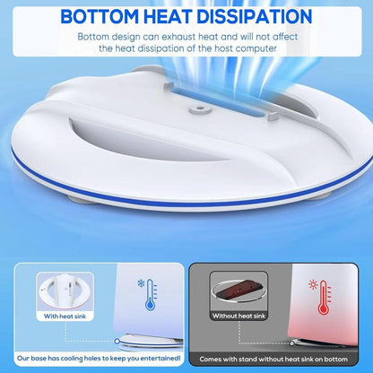 Universal Vertical Cooling Base For Sony Ps5 Slim - Black - Colourful Black