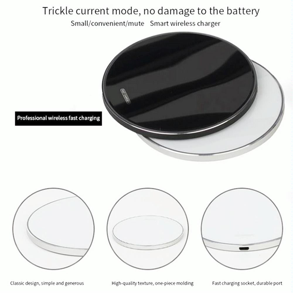 Ultra Thin Wireless Charger For Mobile Phones - Black & White