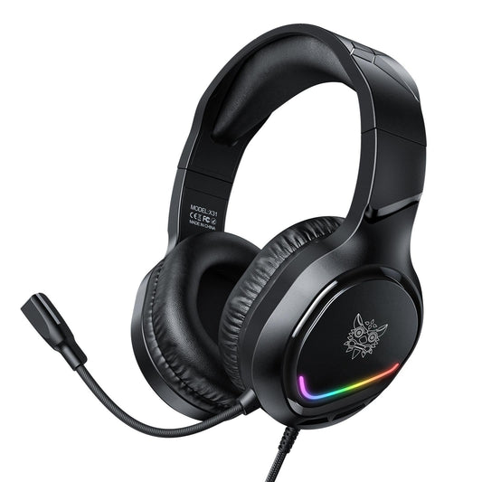 Rgb Gaming Headset With Mic 2.2M Cable Black