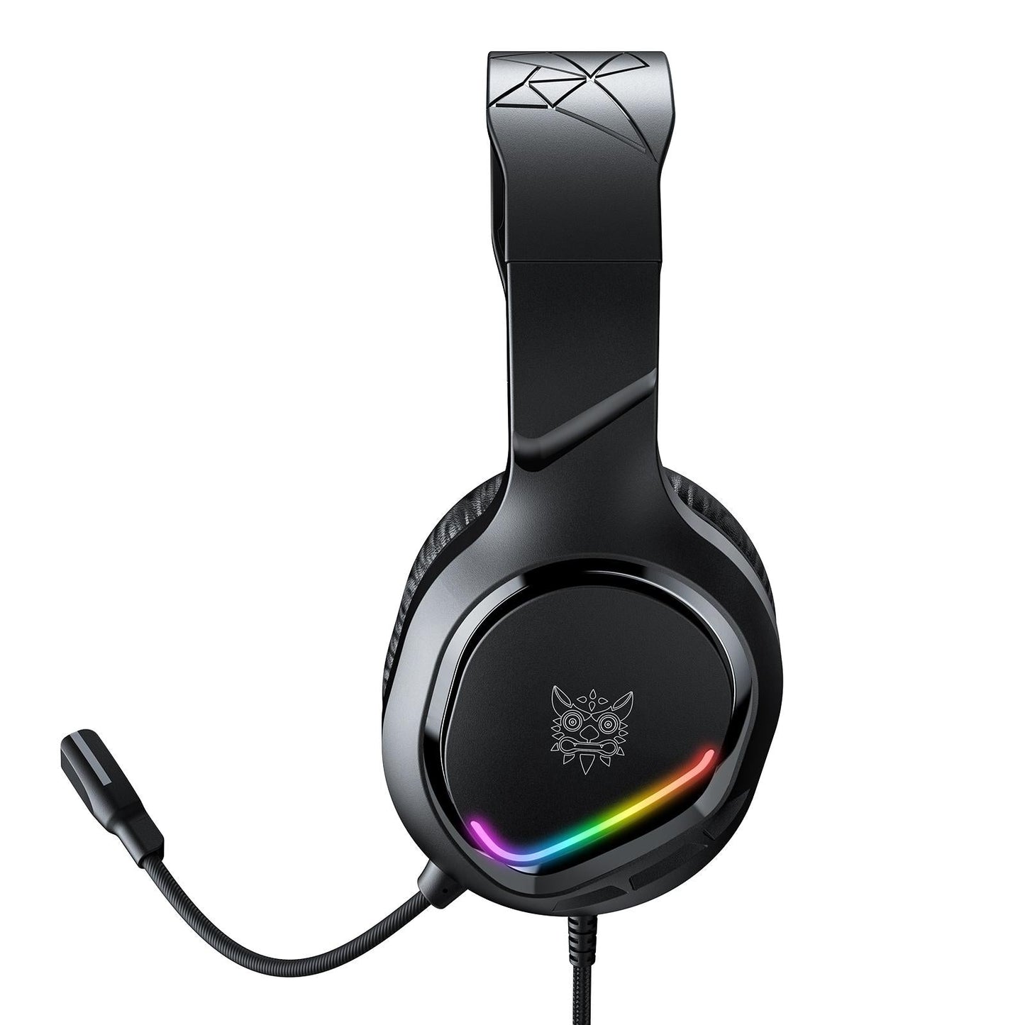 Rgb Gaming Headset With Mic 2.2M Cable Black