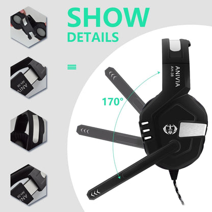 3.5Mm Wired Gaming Headset With Mic Black / Silver