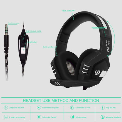 3.5Mm Wired Gaming Headset With Mic Black / Silver