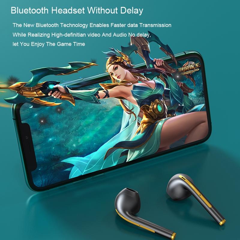 Wireless Sport Bluetooth Headphones with Led Display and Noise Reduction - White