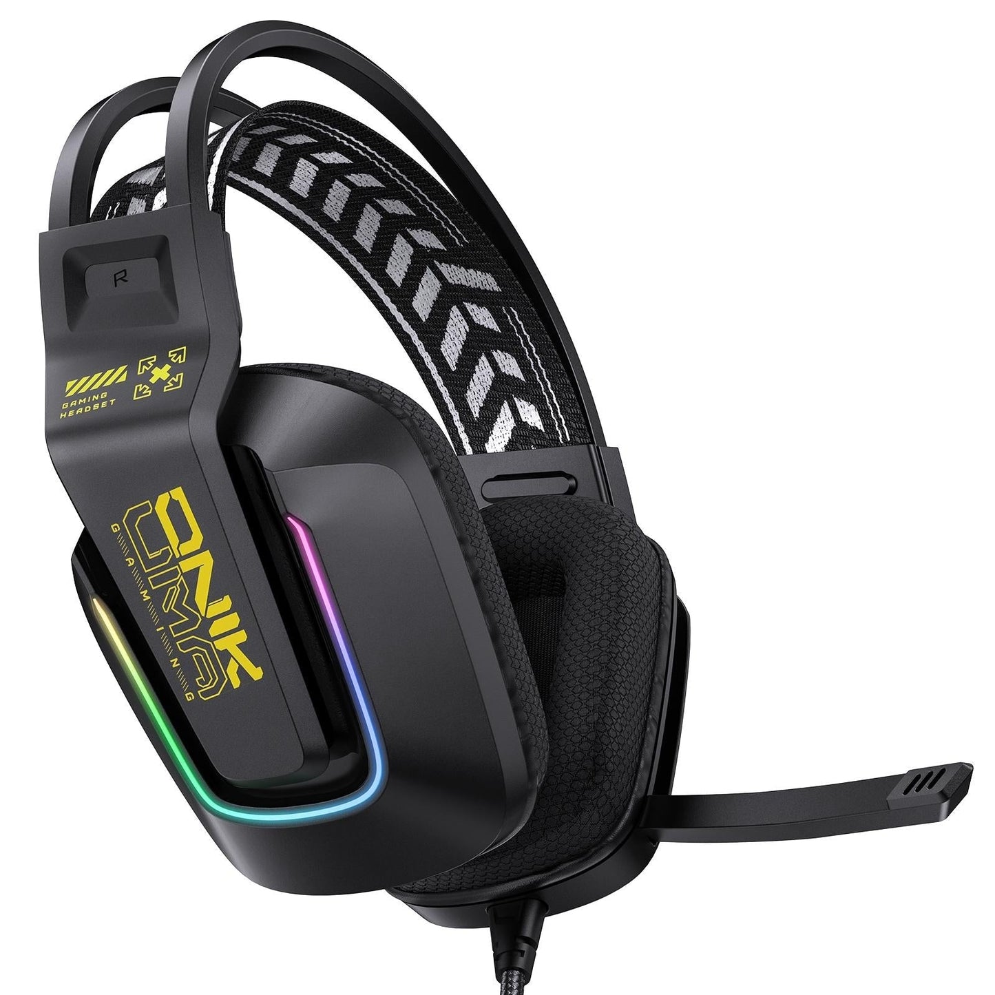 RGB Gaming Headset With Microphone 2.2M Length