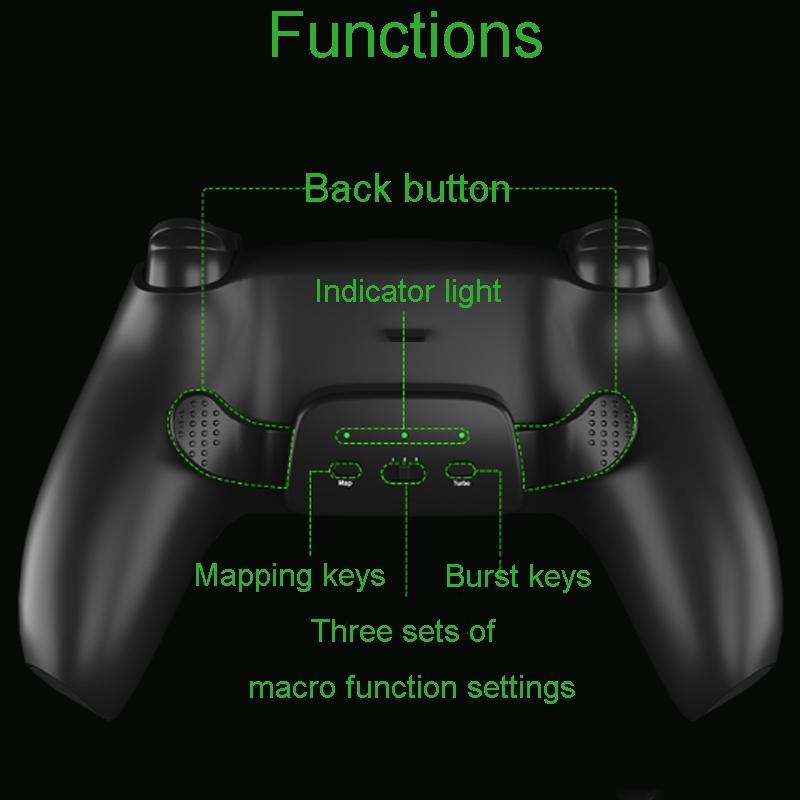 Customizable Dual Back Clip for Ps5 - White Diy Kit