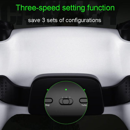 Customizable Dual Back Clip for Ps5 - White Diy Kit