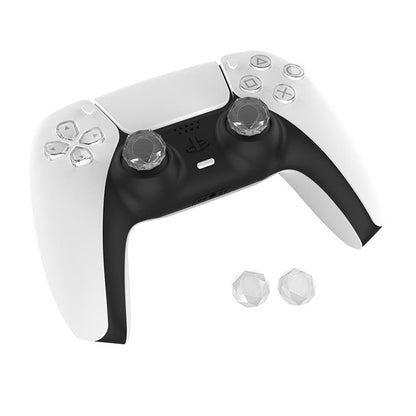 2 Pcs Diamond Texture Games Grip Caps for Ps5