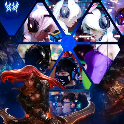 2.2M Gaming Headset With Mic & Led Red