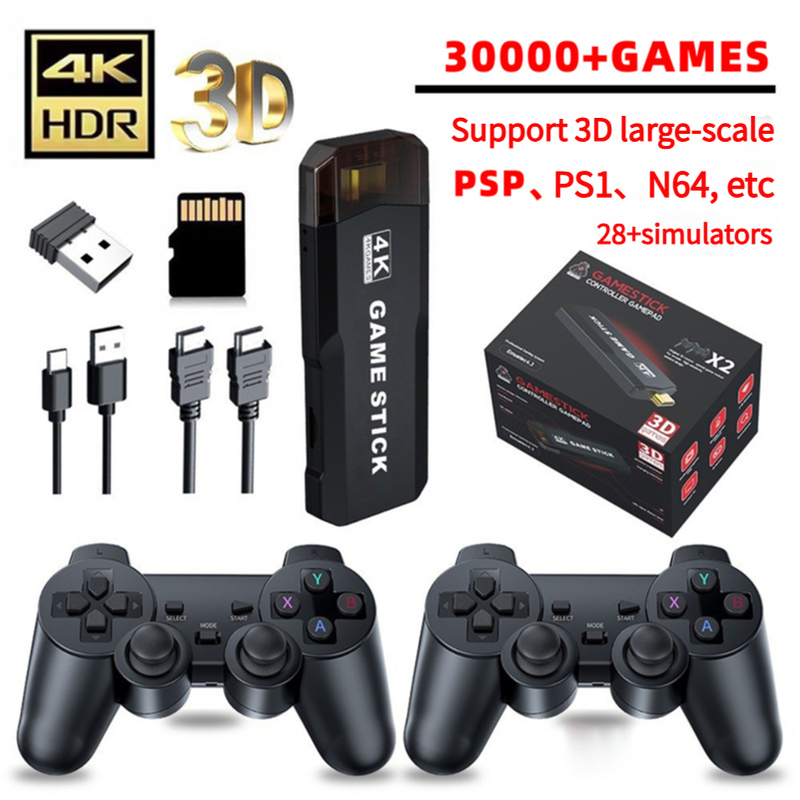 4K 3D Wireless Retro Game Console – 30,000+ Games
