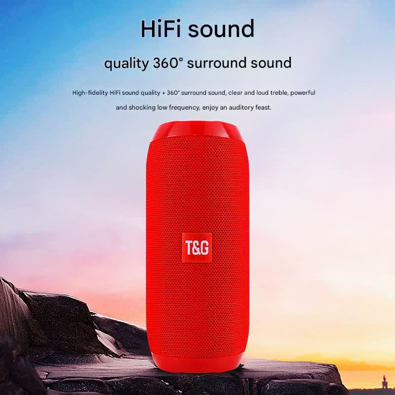 Portable Bluetooth Speaker - HiFi 360 Degree Audio Wireless Mini Speaker, Support Hands-free Calling