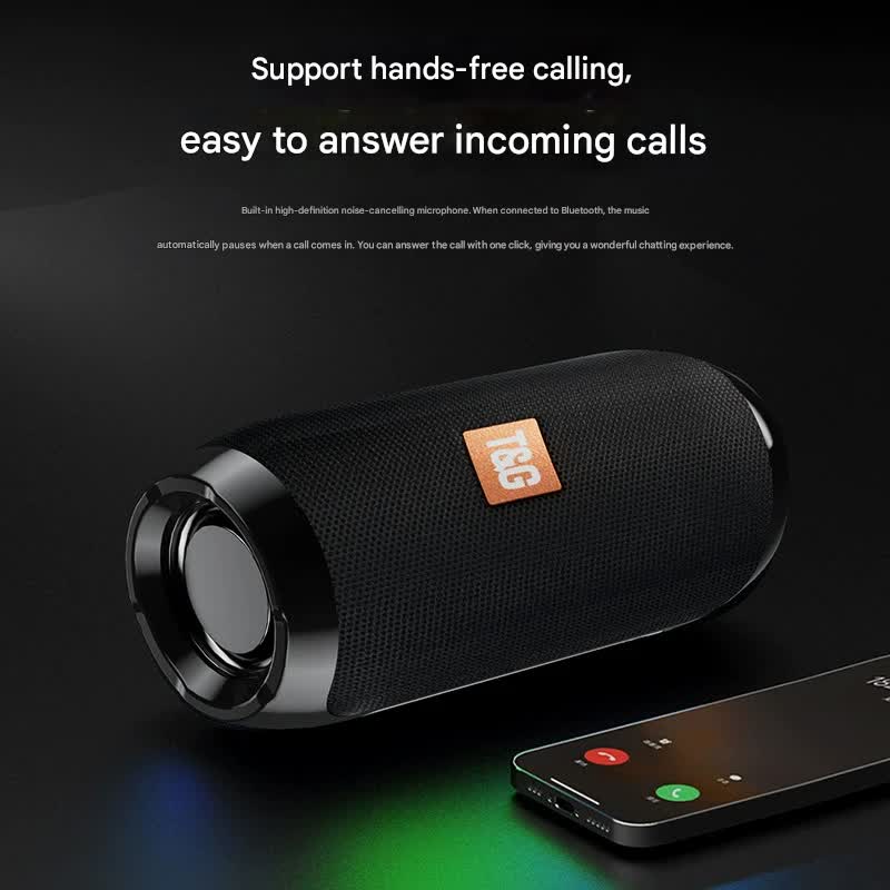Portable Bluetooth Speaker - HiFi 360 Degree Audio Wireless Mini Speaker, Support Hands-free Calling