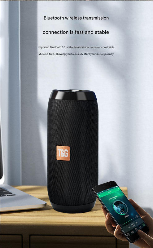 Portable Bluetooth Speaker - HiFi 360 Degree Audio Wireless Mini Speaker, Support Hands-free Calling