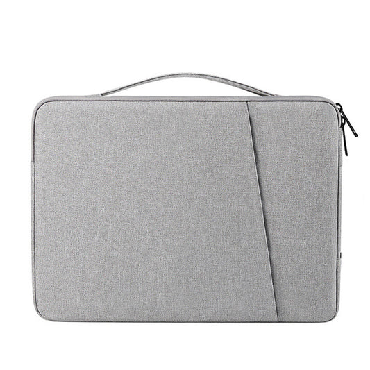Grey & Navy Blue 360° Protective Laptop & Tablet Sleeve with Accessory Organizer - Water-Repellent Carrying Case