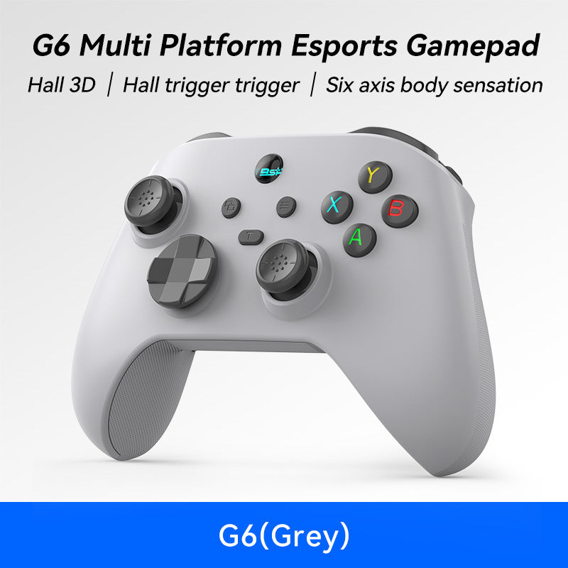 G6 Pro Wireless Gaming Controller - Hall Joysticks & Triggers, Multi-Platform, Six-Axis Gyro, Turbo & Macro(grey)