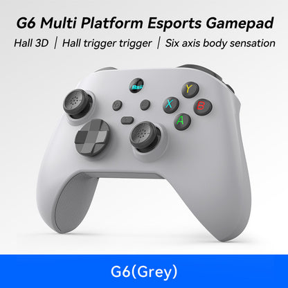 G6 Pro Wireless Gaming Controller - Hall Joysticks & Triggers, Multi-Platform, Six-Axis Gyro, Turbo & Macro(grey)