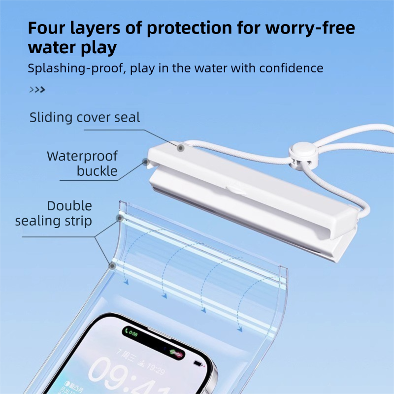 3-Pack IPX8 Waterproof Phone Pouch – Universal Touch